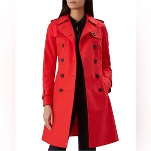 Hobbs Saskia trench coat red excellent condition size 6